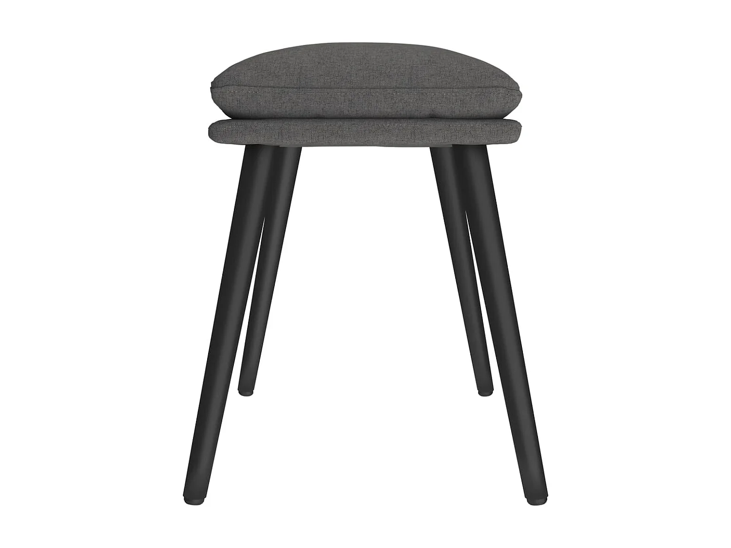 Poggiapiedi Tessuto grigio scuro 45x29,5x35 cm