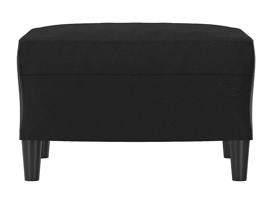 Repose-pied Noir 60x50x41 cm Similicuir