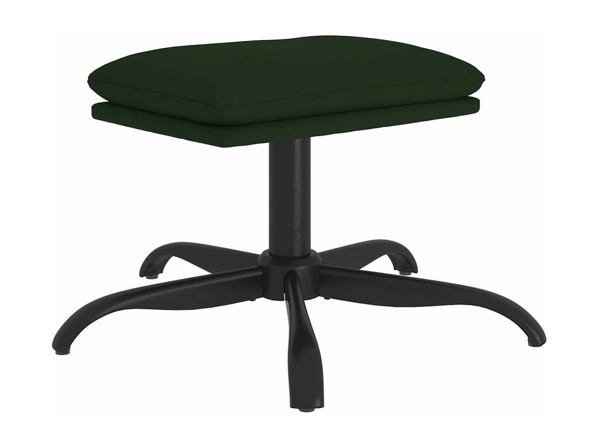 Fußhocker Dunkelgrün 60x60x36 cm Samt