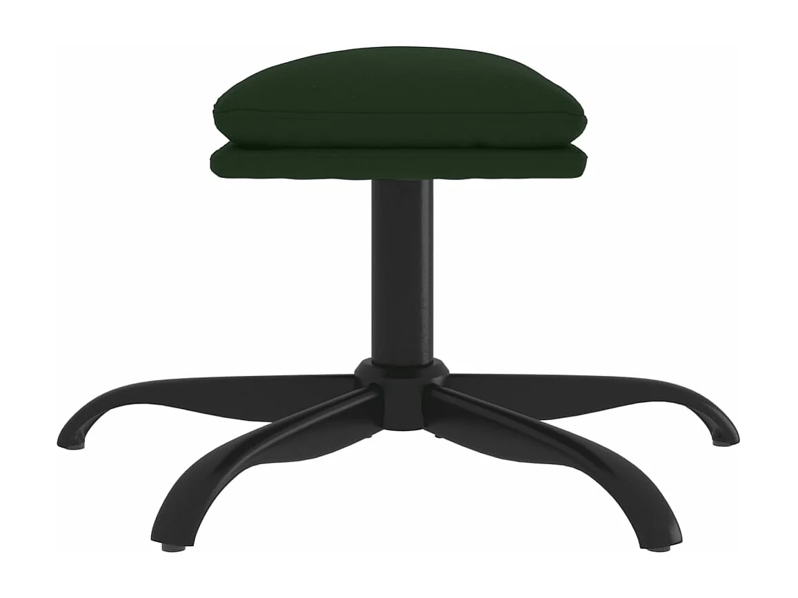 Fußhocker Dunkelgrün 60x60x36 cm Samt