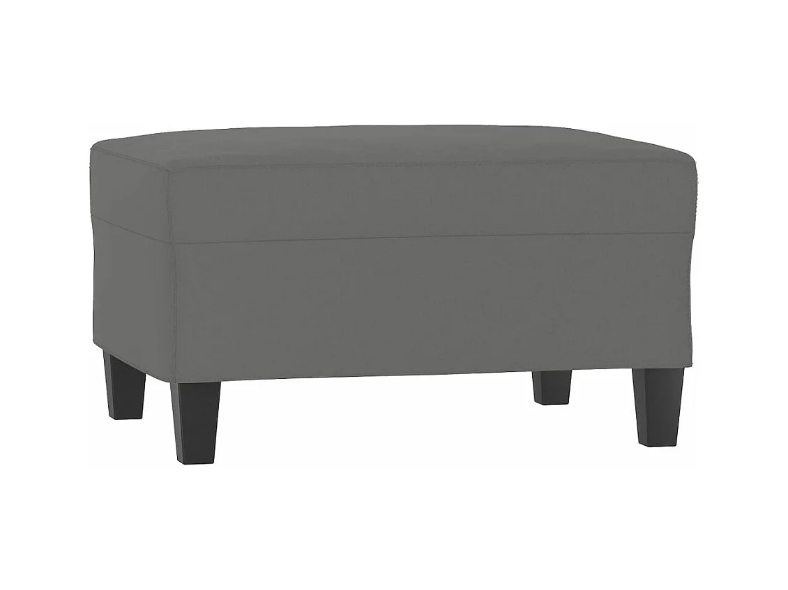 Repose-pied Gris foncé 70x55x41 cm Tissu microfibre