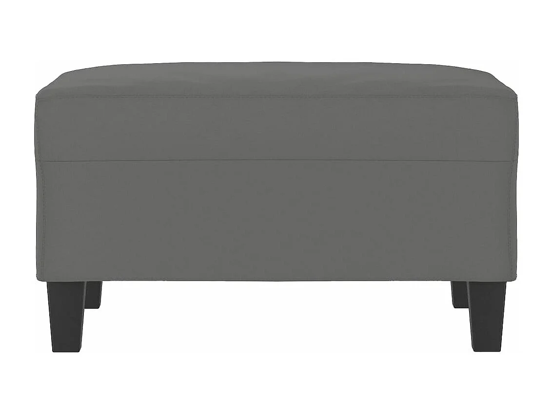 Repose-pied Gris foncé 70x55x41 cm Tissu microfibre