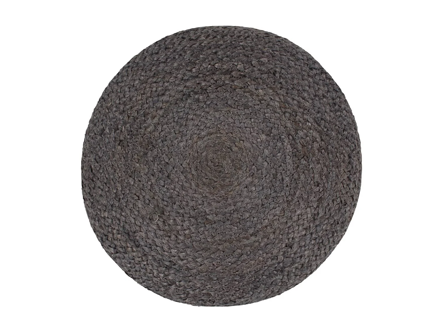 Pouf fait à la main Gris foncé 45 x 30 cm Jute