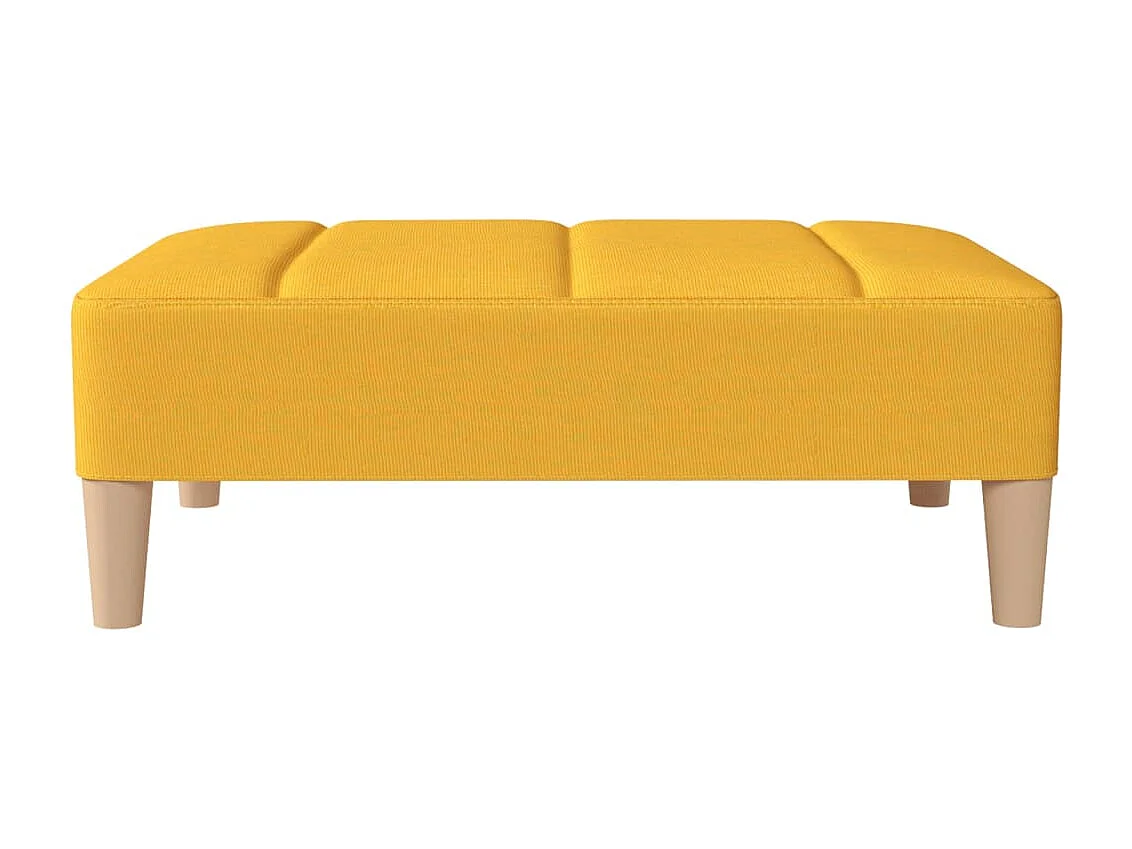 Repose-pied Jaune 78x56x32 cm Tissu