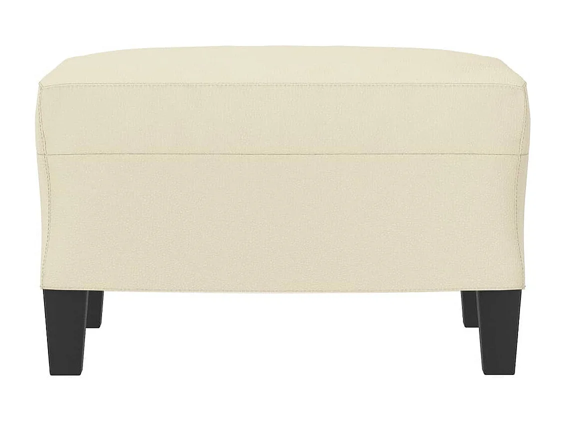 Fußhocker Creme 60x50x41 cm Kunstleder
