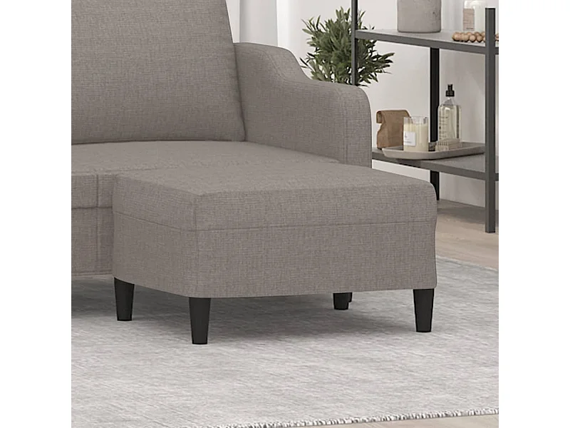 Repose-pied Taupe 70x55x41 cm Tissu