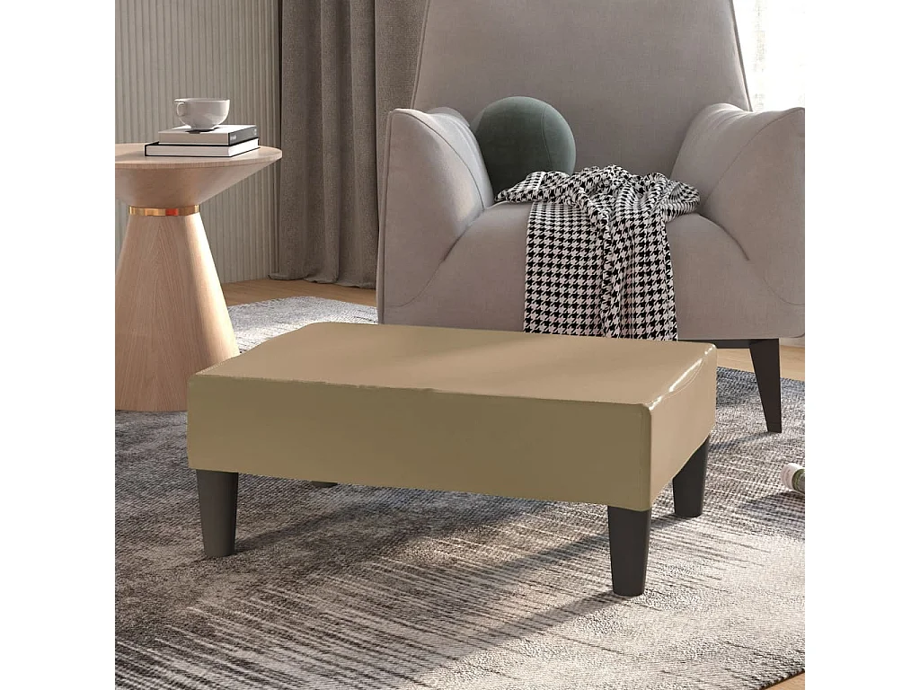 Repose-pied Cappuccino 78x56x32 cm Similicuir