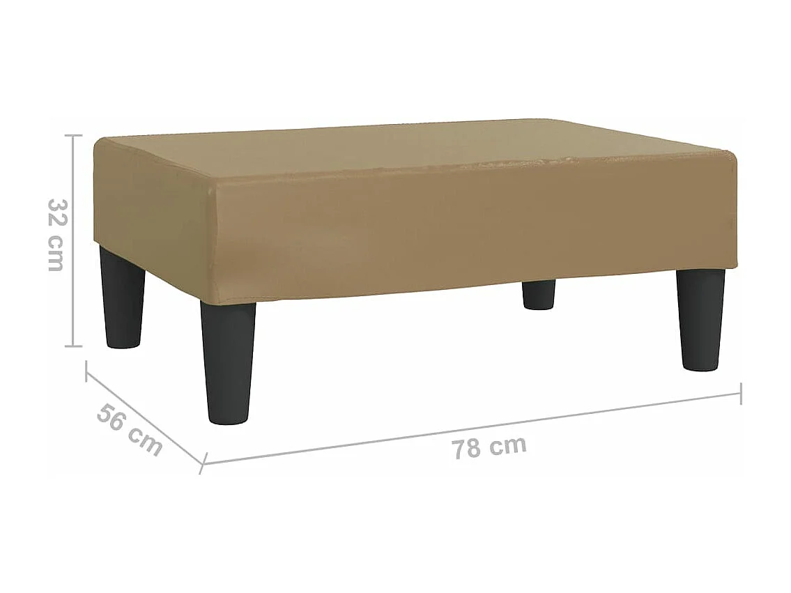Repose-pied Cappuccino 78x56x32 cm Similicuir