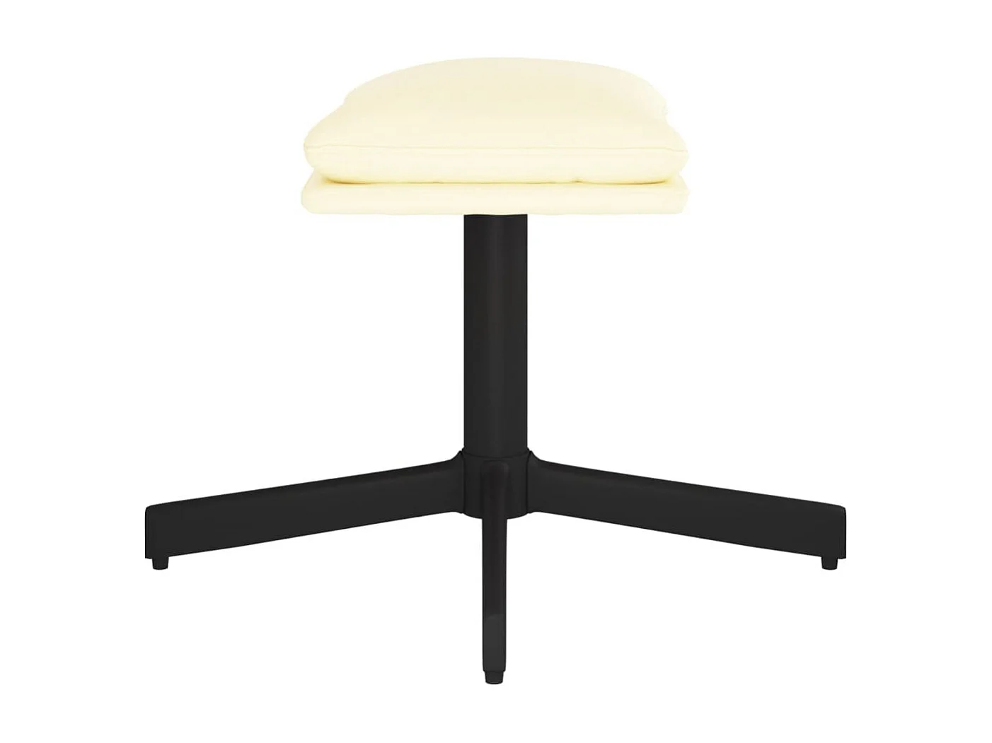 Voetenbank Crème 60x60x36 cm Kunstleer