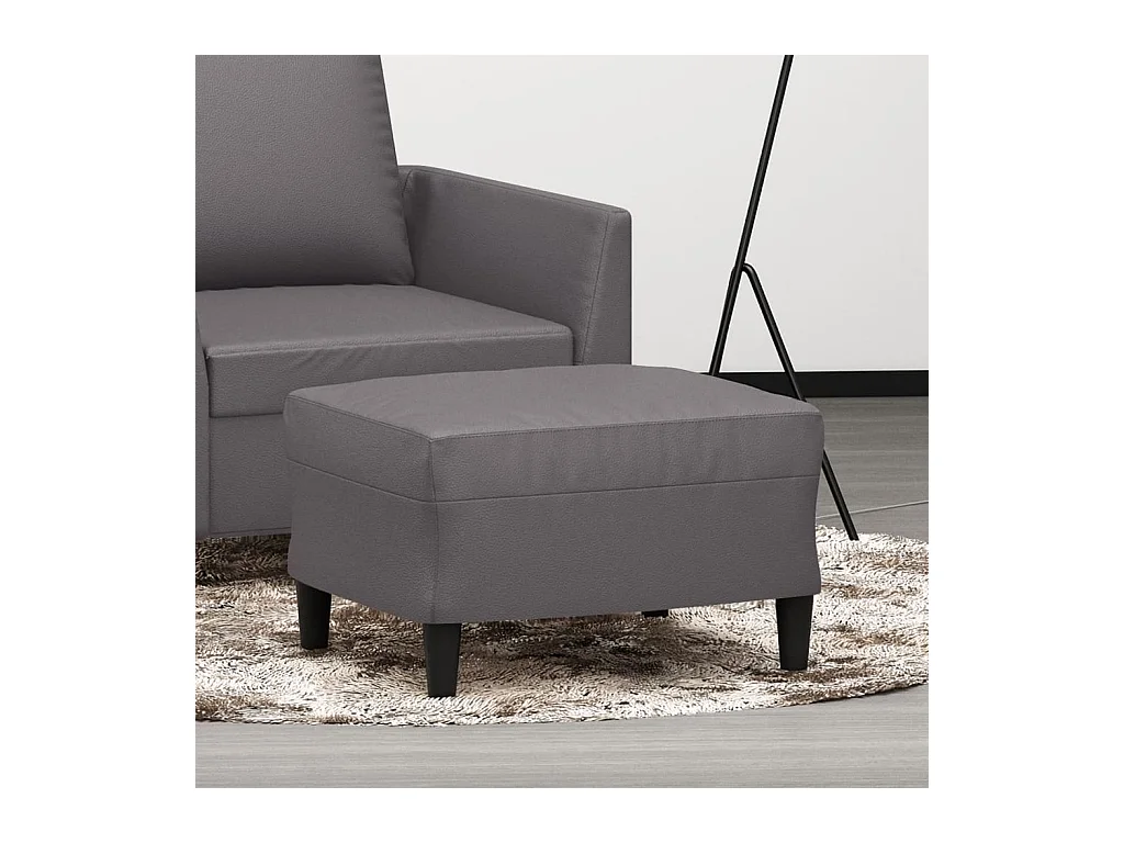 Repose-pied Gris 60x50x41 cm Similicuir