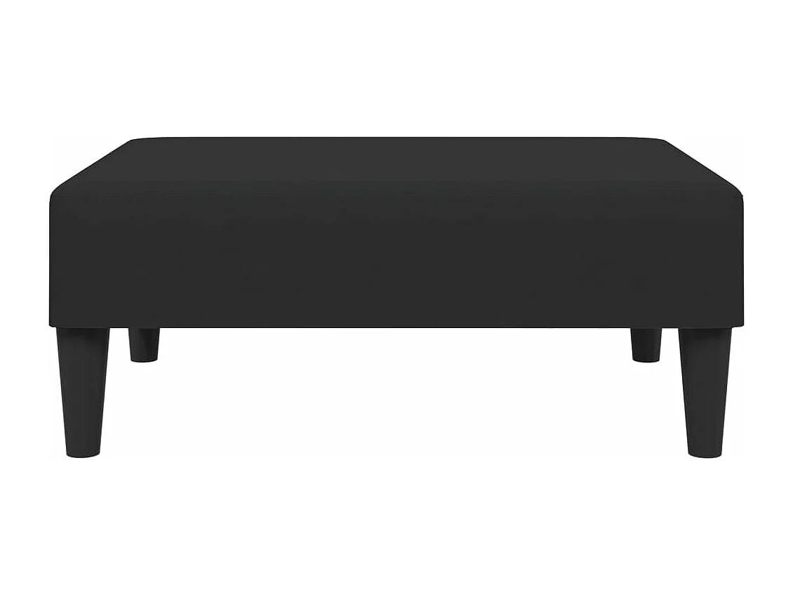 Poggiapiedi nero 77x55x31 cm velluto