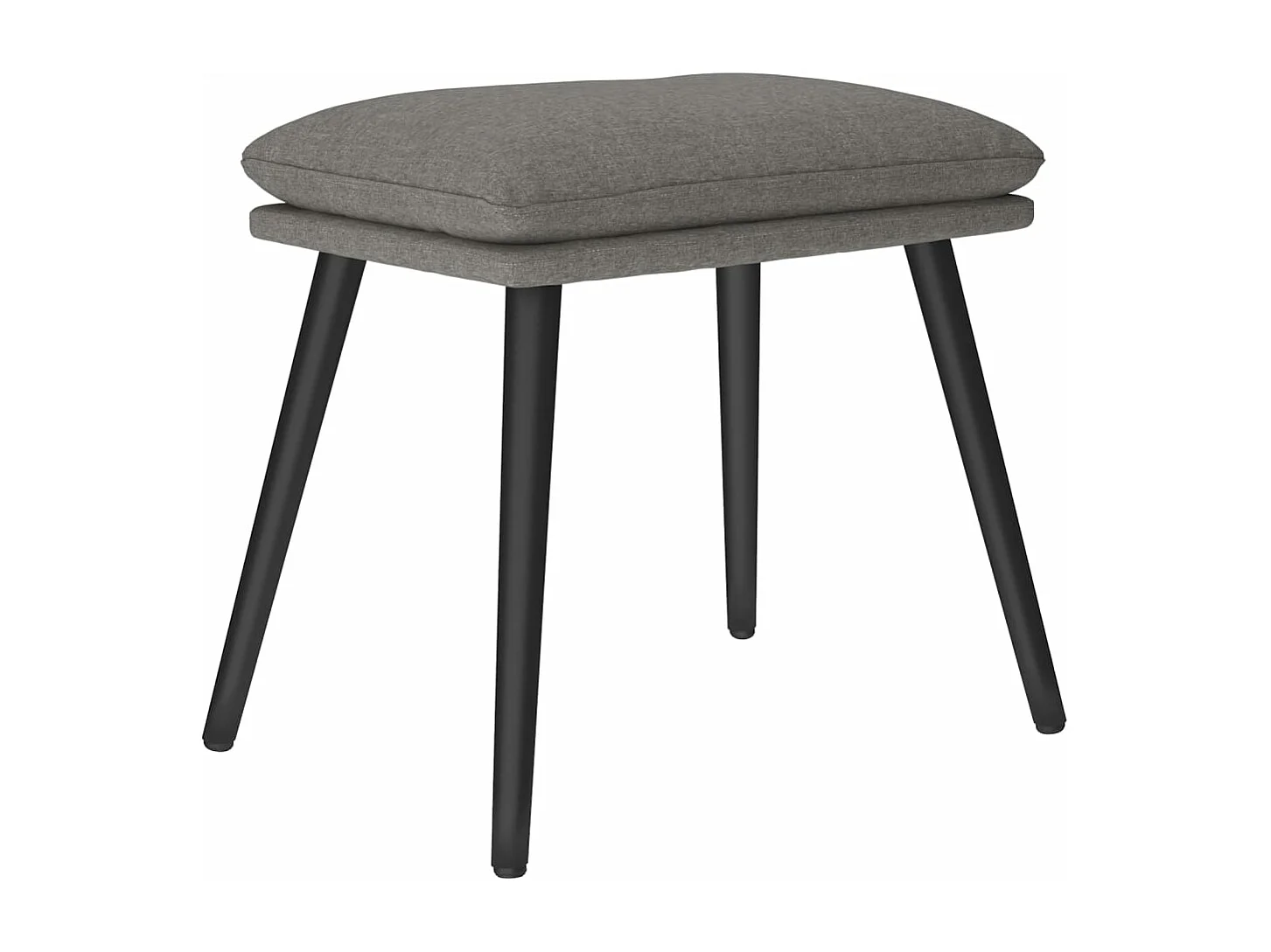 Fußhocker Hellgrau 45x29,5x35 cm Stoff