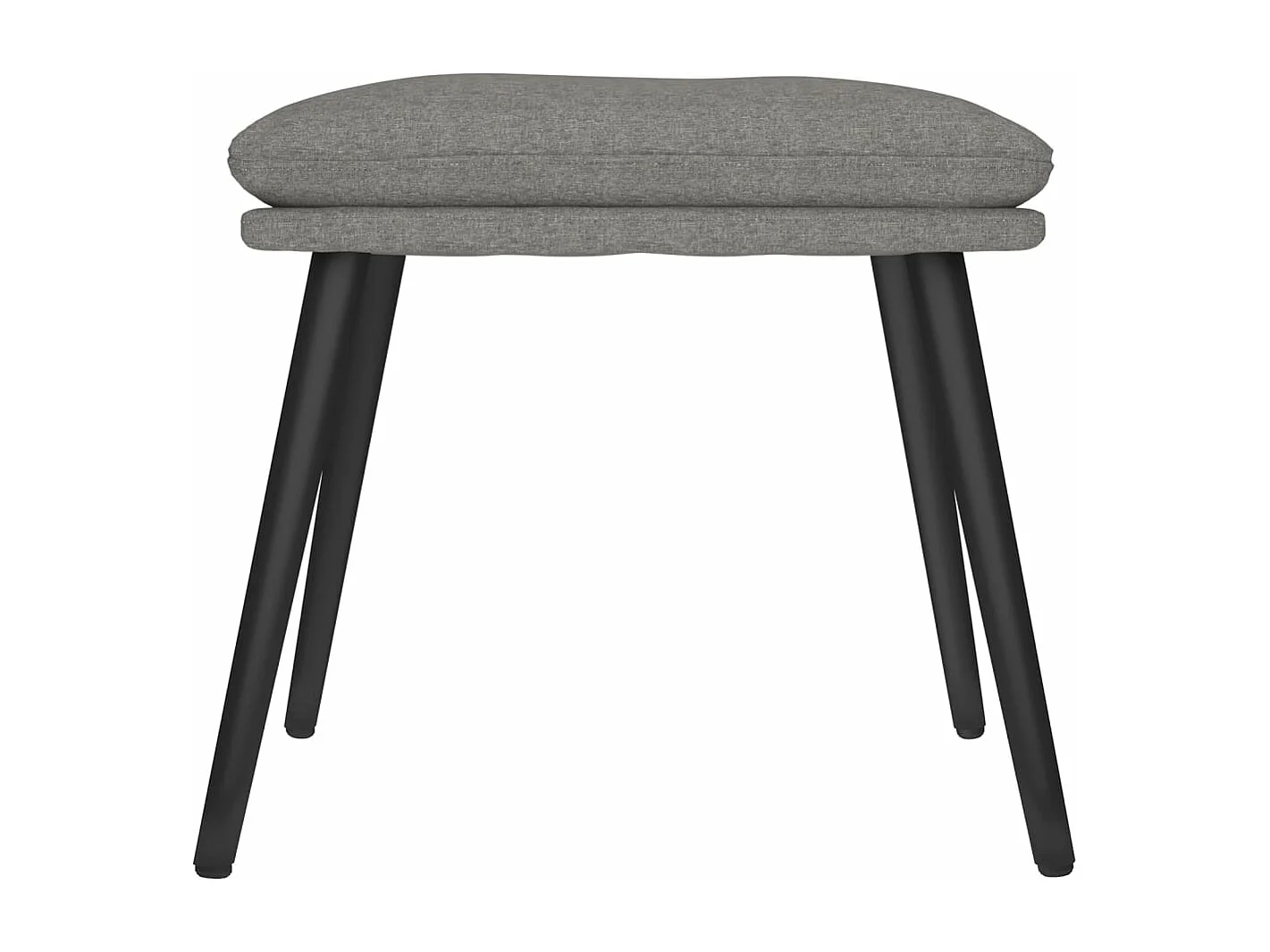 Fußhocker Hellgrau 45x29,5x35 cm Stoff