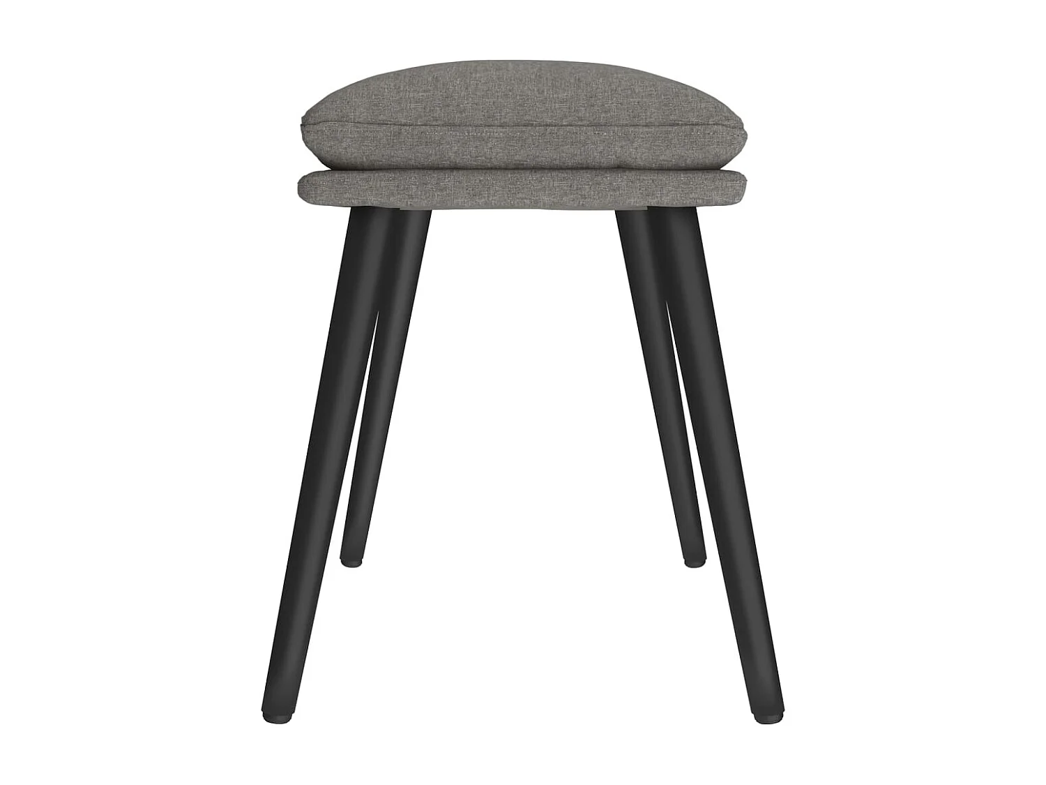 Fußhocker Hellgrau 45x29,5x35 cm Stoff