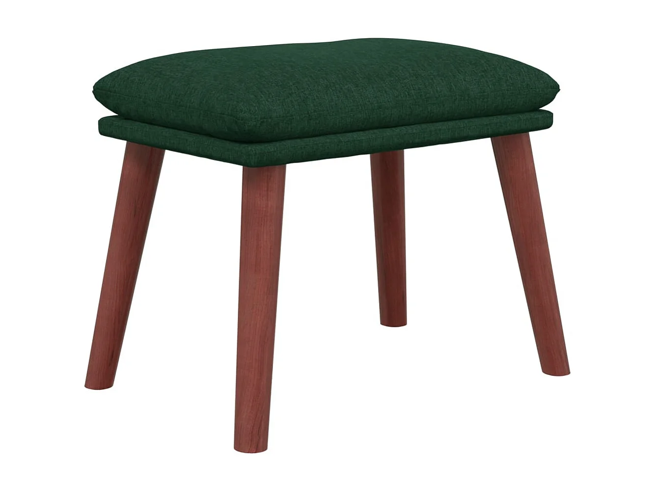 Fußhocker Dunkelgrün 45x29,5x35 cm Stoff