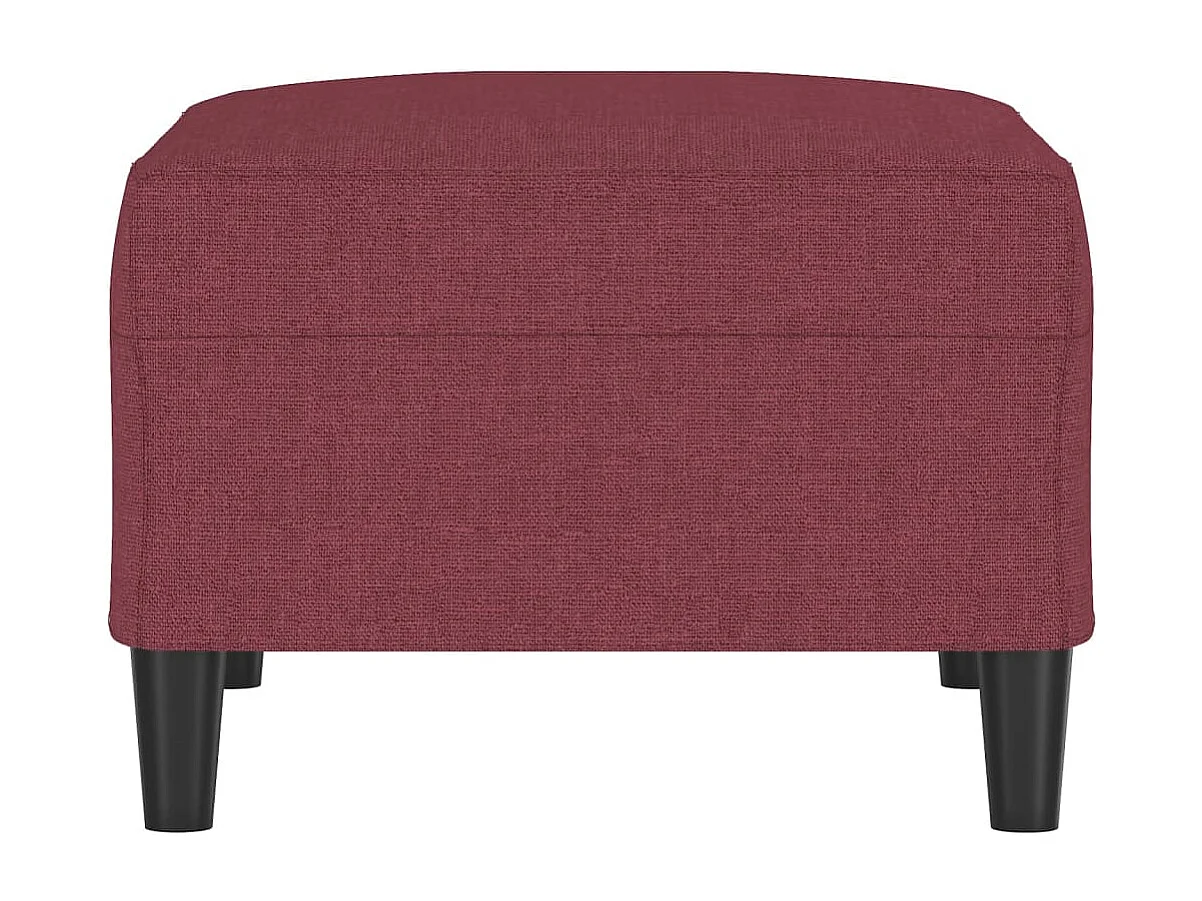 Repose-pied Rouge bordeaux 70x55x41 cm Tissu