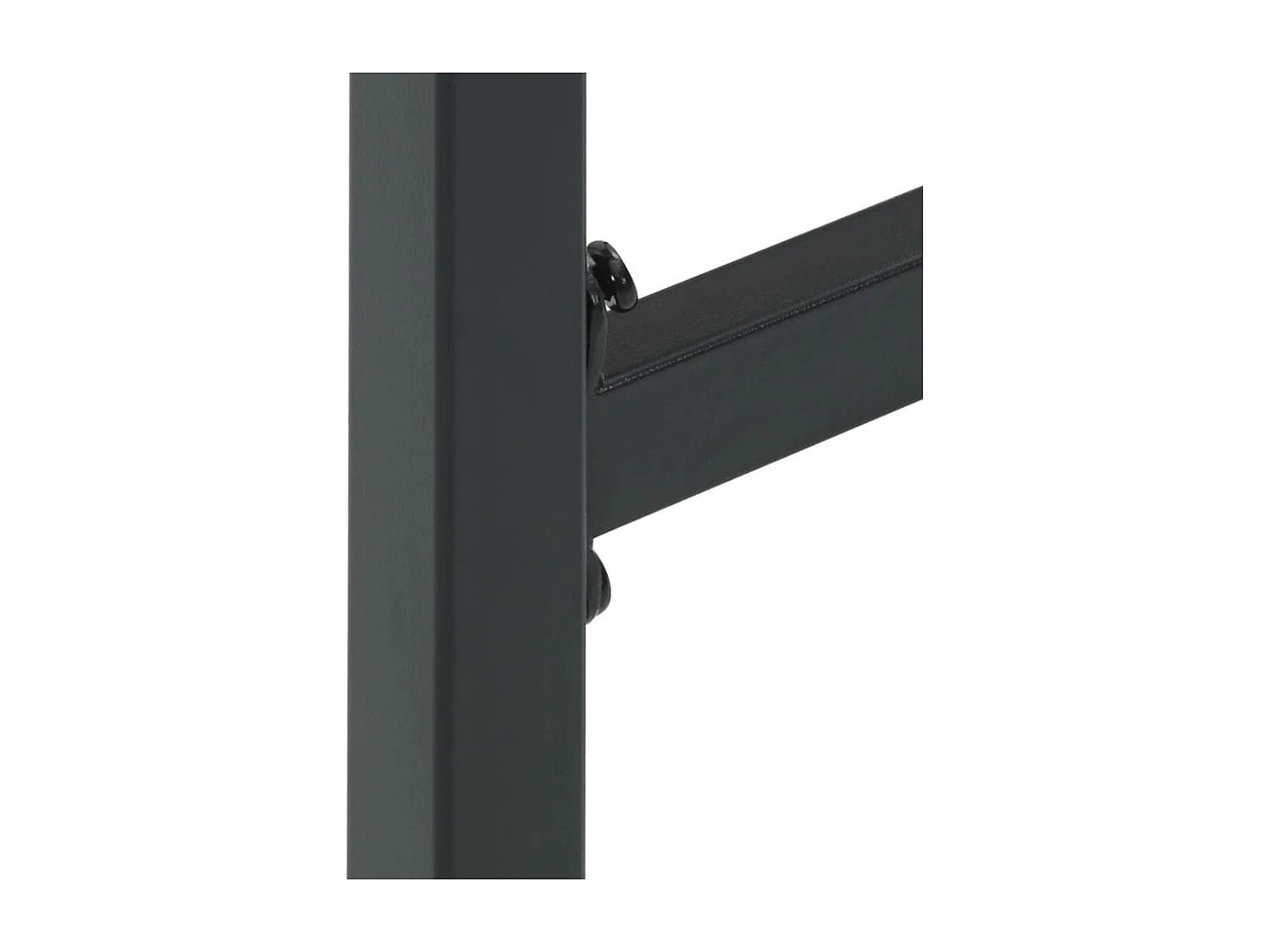 Ensemble de bar de jardin 11 pcs noir acier enduit de poudre