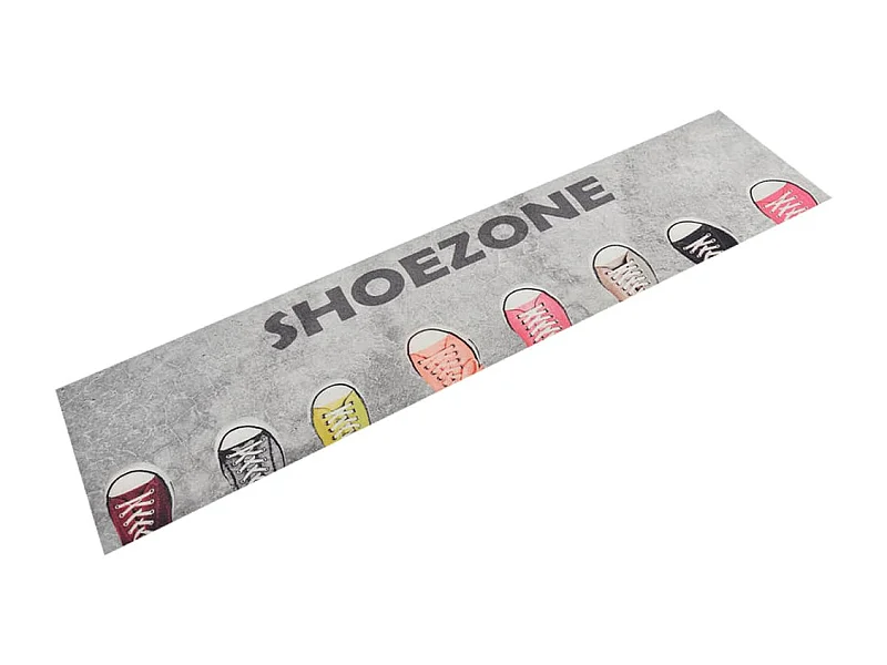 Tapis de cuisine lavable impression shoezone 60x300 cm velours