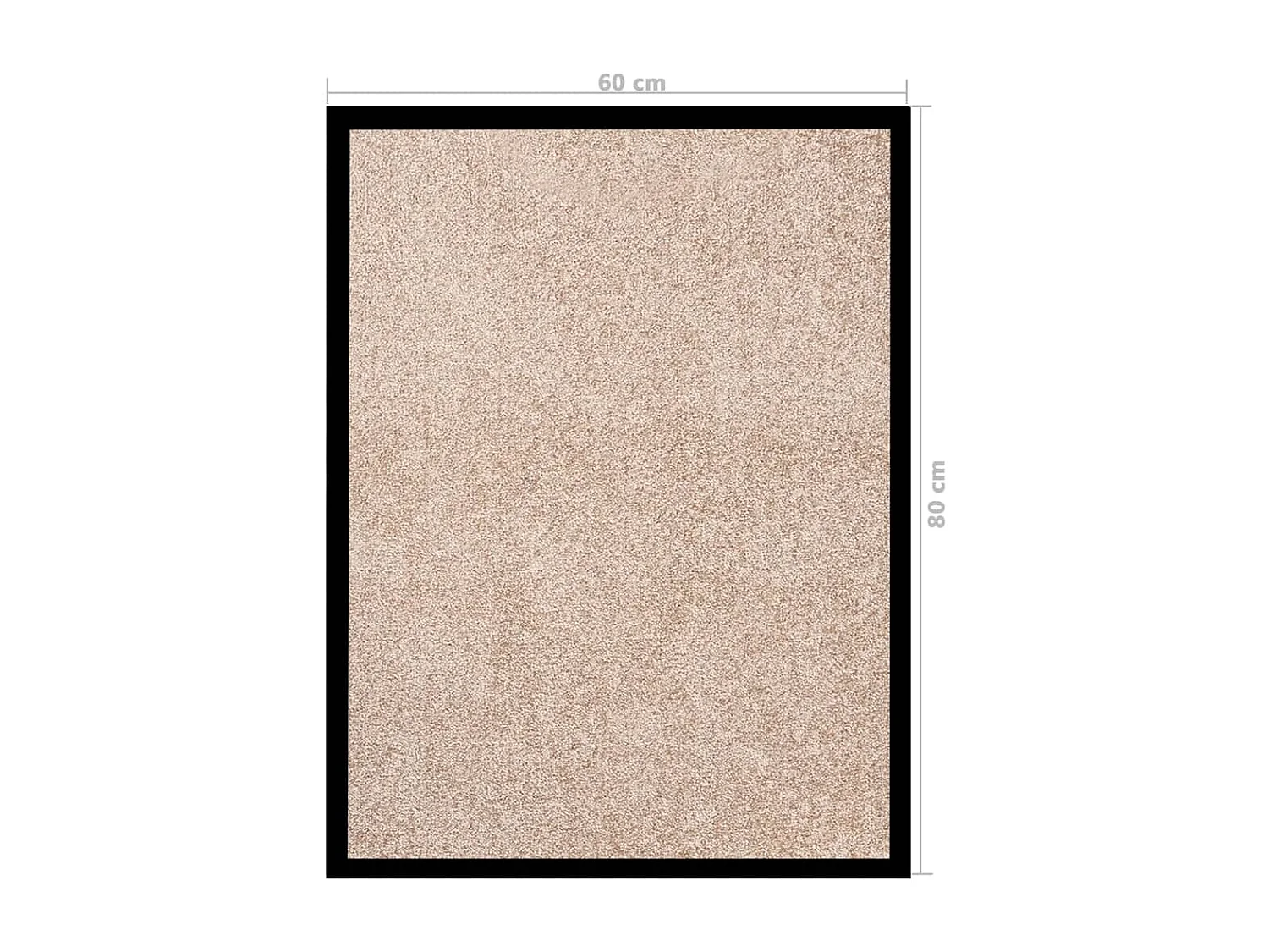 Felpudo beige 60x80 cm