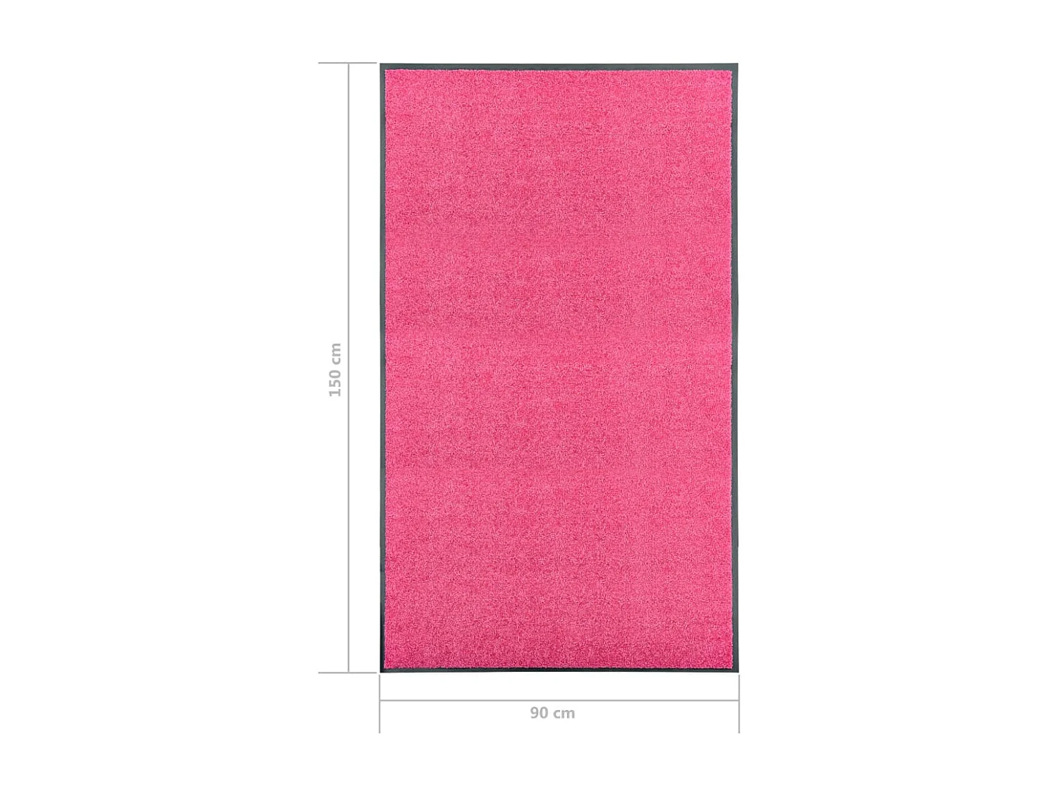 Paillasson lavable Rose 90x150 cm