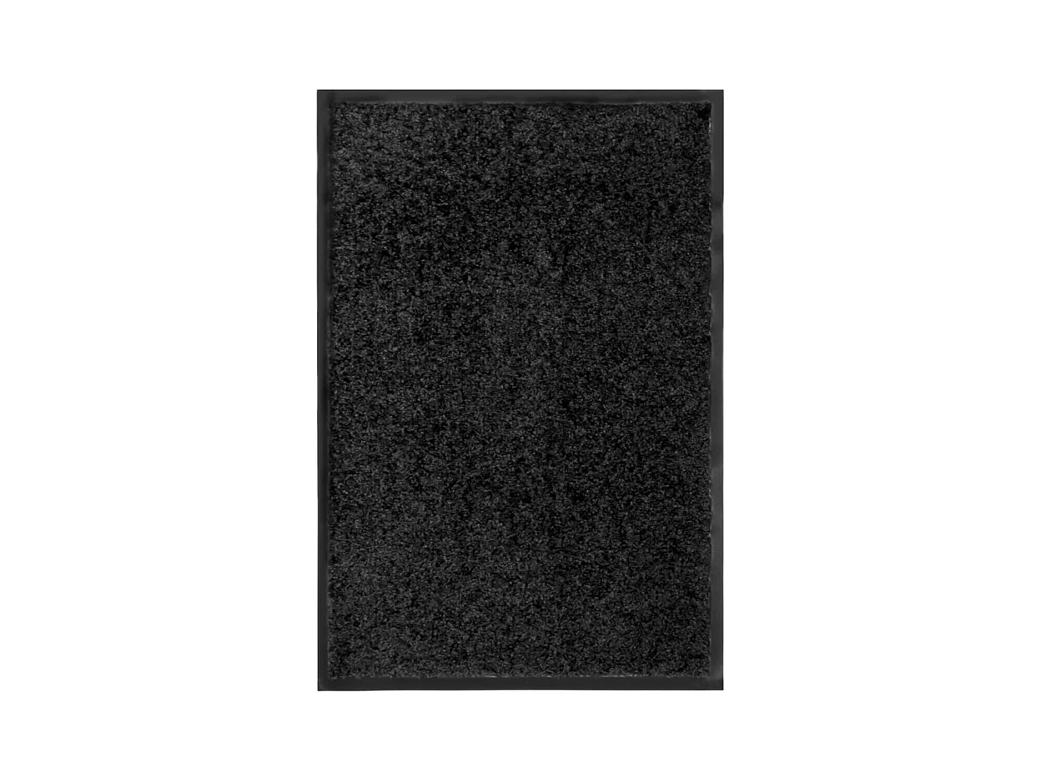 Waschbare Fußmatte Schwarz 40x60 cm