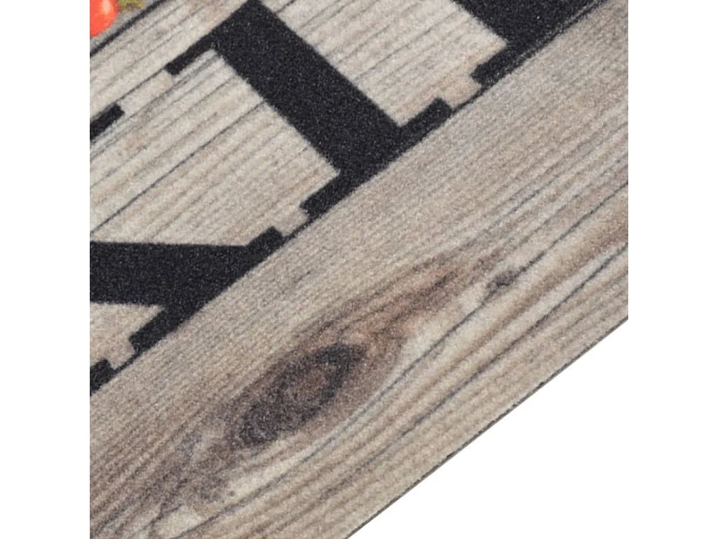 Tappeto da cucina lavabile con stampa cucina grigia 60x300 cm