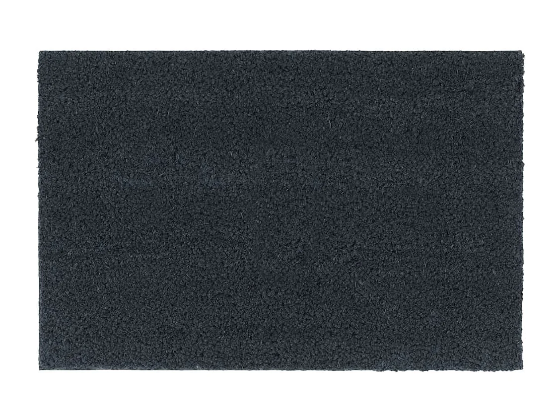 Tapete de porta 5 peças cinza escuro 40x60 cm fibra de coco tufada