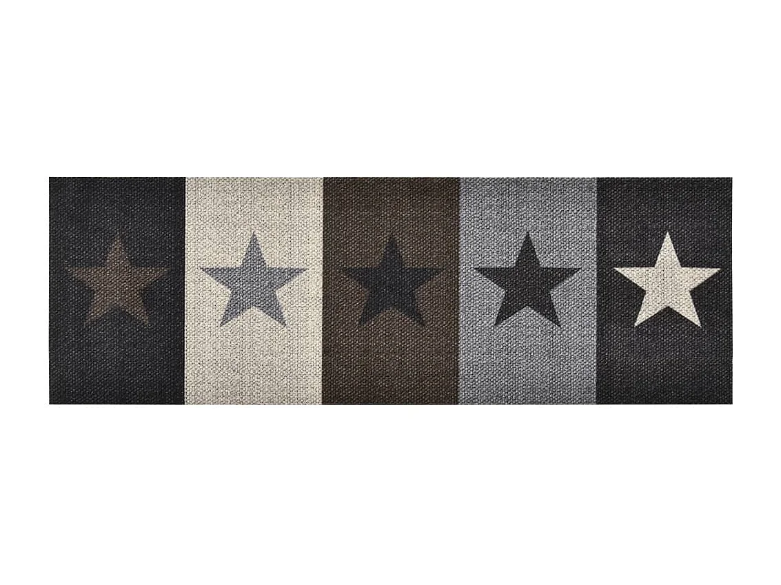 Tapis de sol de cuisine lavable Étoile 45x150 cm