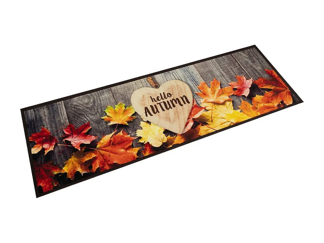 Alfombra de cocina lavable estampado otoño 60x180 cm terciopelo