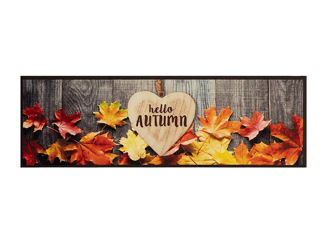 Tapis de cuisine lavable impression d'automne 60x180 cm velours