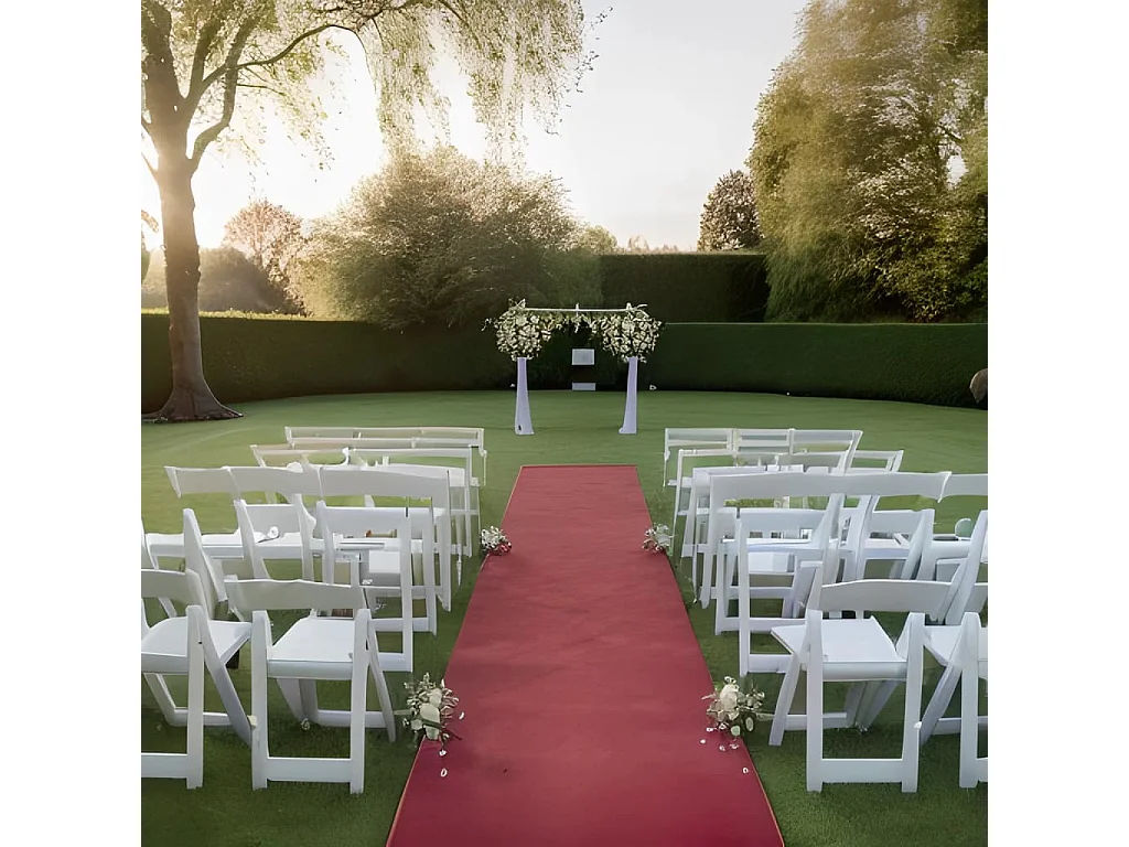 Tapis pour exposition 1 x 12 m rouge