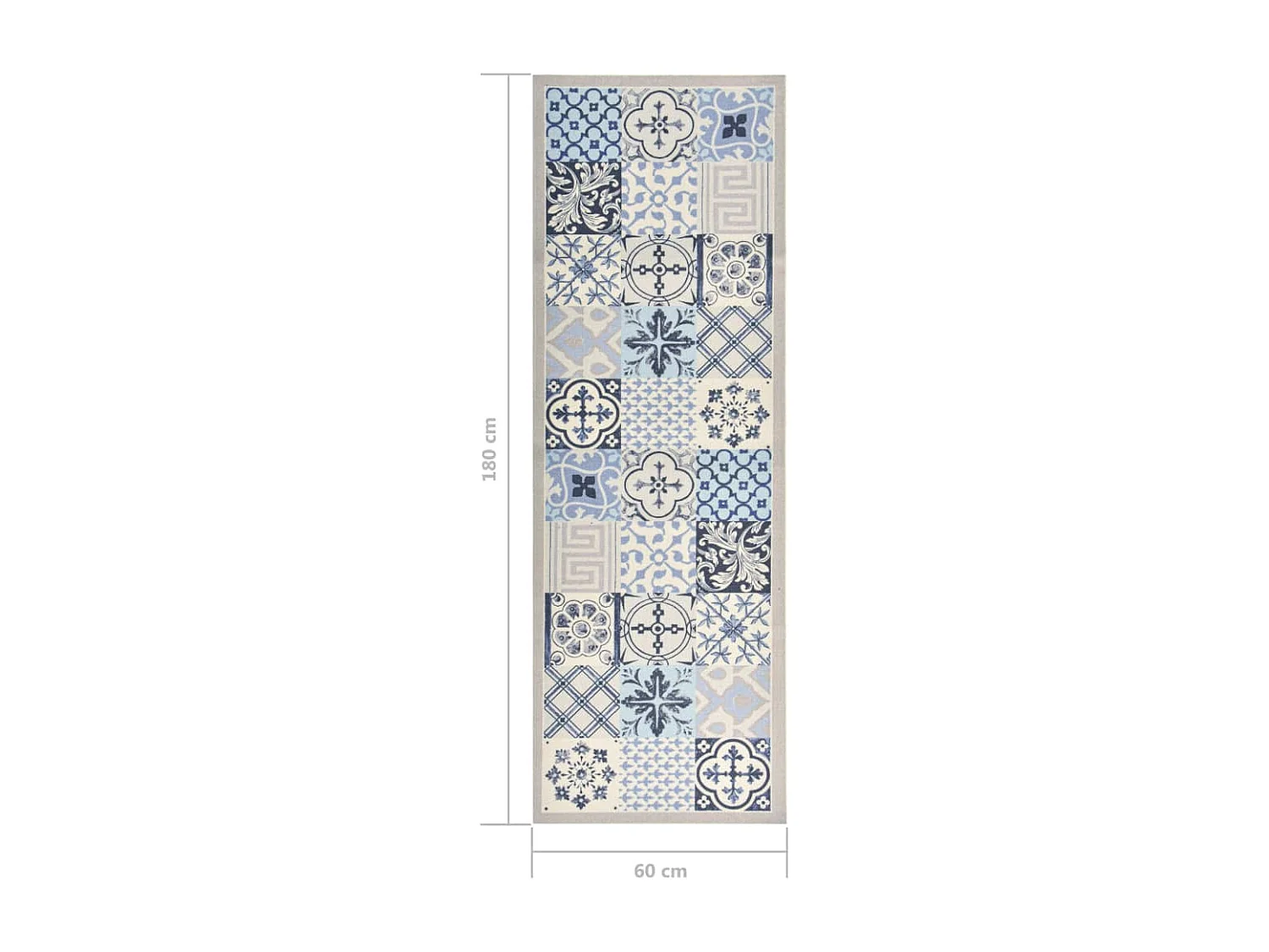 Tapis de sol de cuisine lavable Mosaïque 60x180 cm