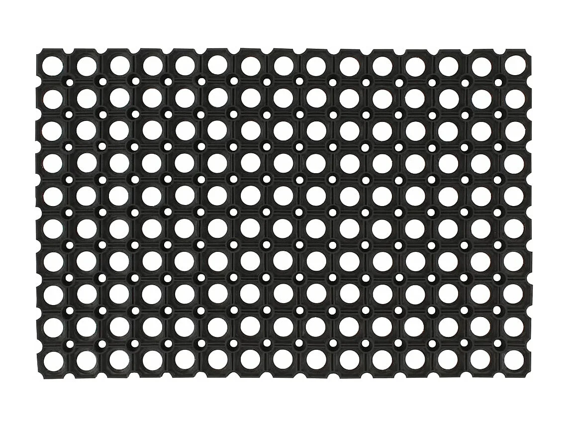 Paillasson rectangulaire 40x60 cm caoutchouc