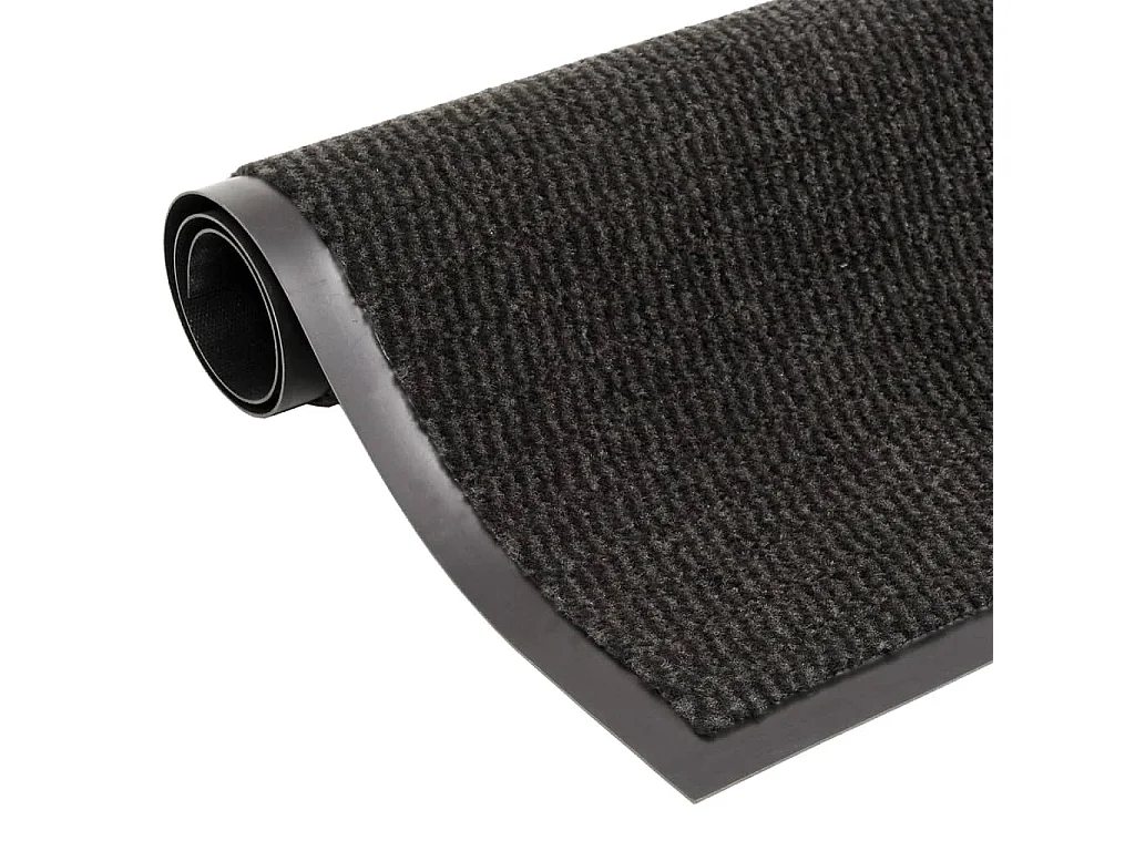 Getuftete Fußmatte 60x150 cm Schwarz