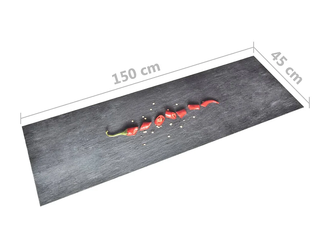 Tapete de cozinha lavável Pepper 45x150 cm