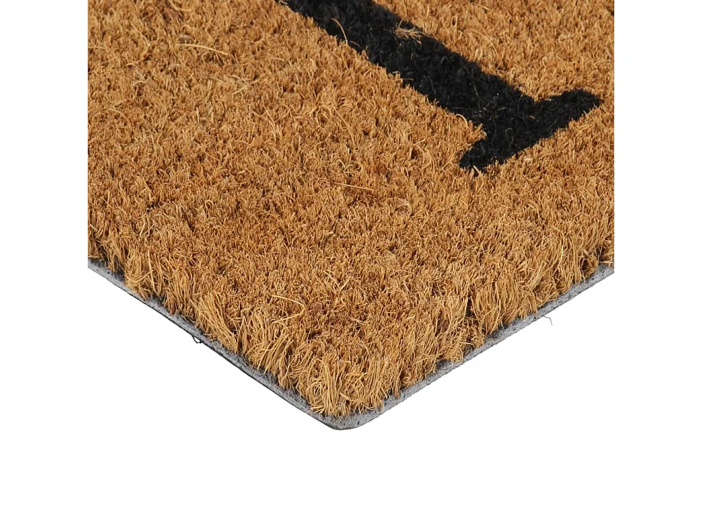 Tapis de porte naturel 40x60 cm fibre de coco touffeté