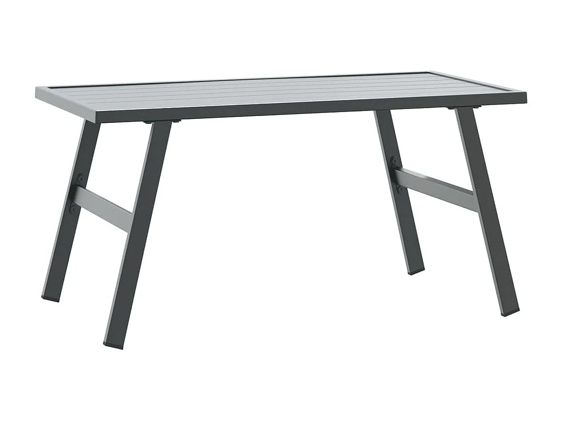 Bancs de jardin avec coussins lot de 6 acier enduit de poudre