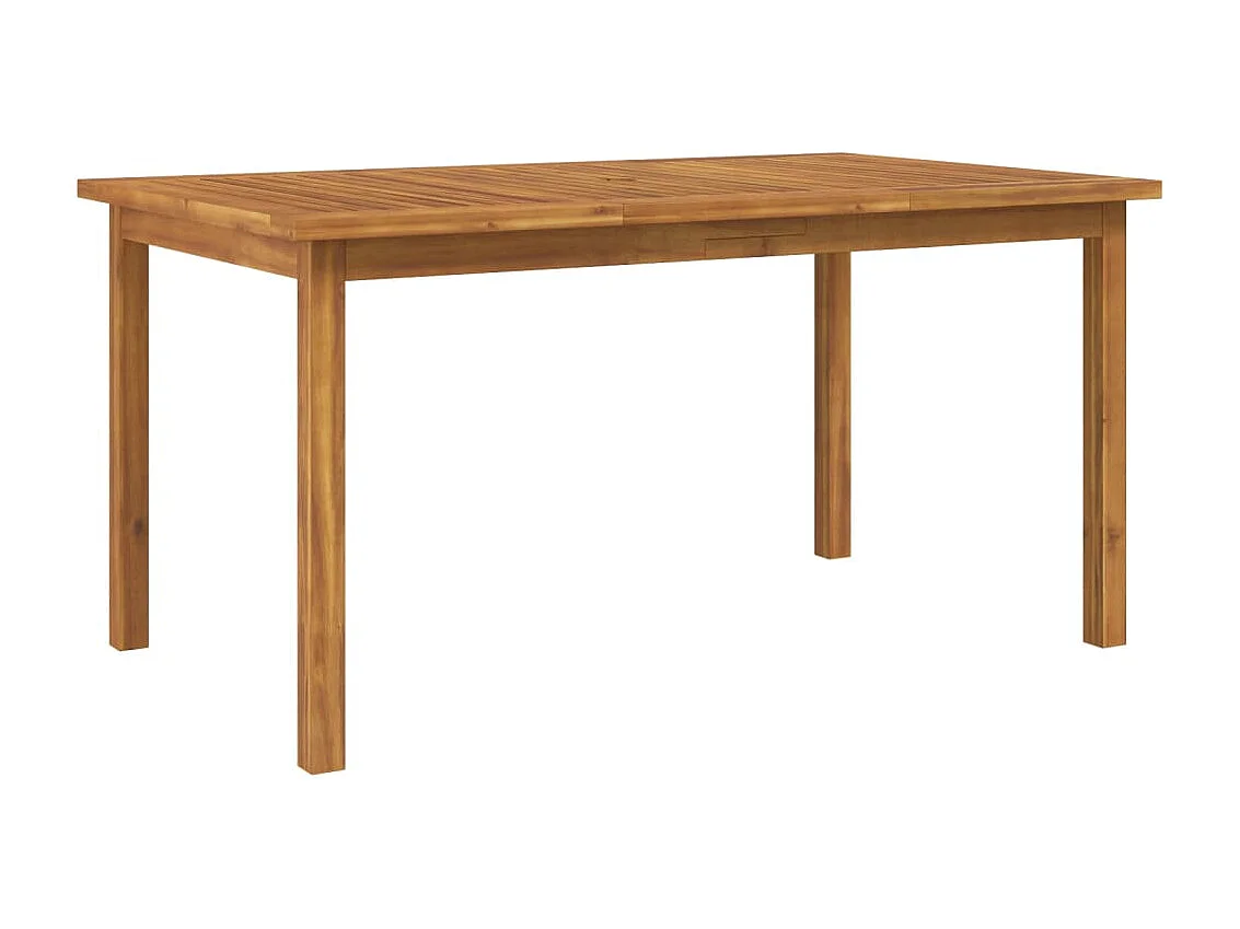 Juego de comedor de jardín 5 piezas madera maciza de acacia