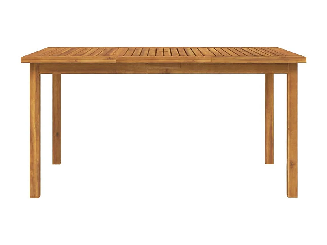 Set da Pranzo per Giardino 5 pz in Legno Massello di Acacia