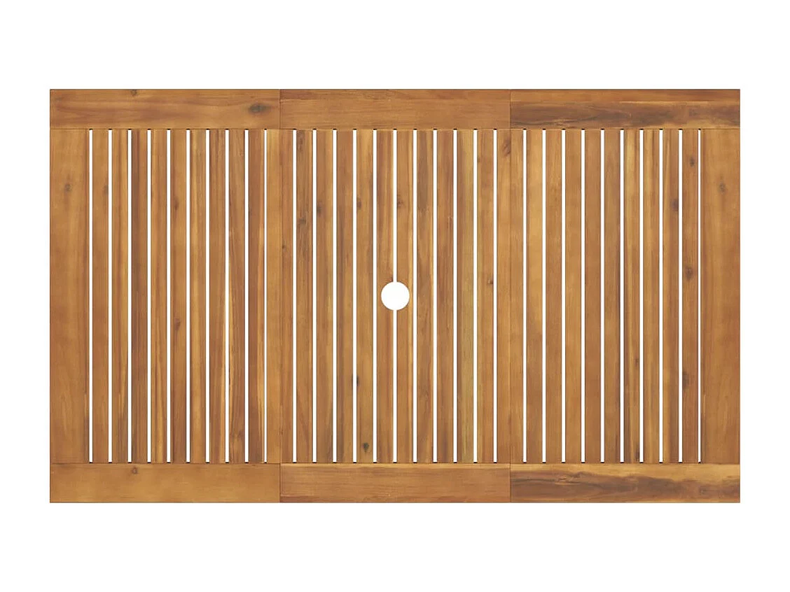Set da Pranzo per Giardino 5 pz in Legno Massello di Acacia