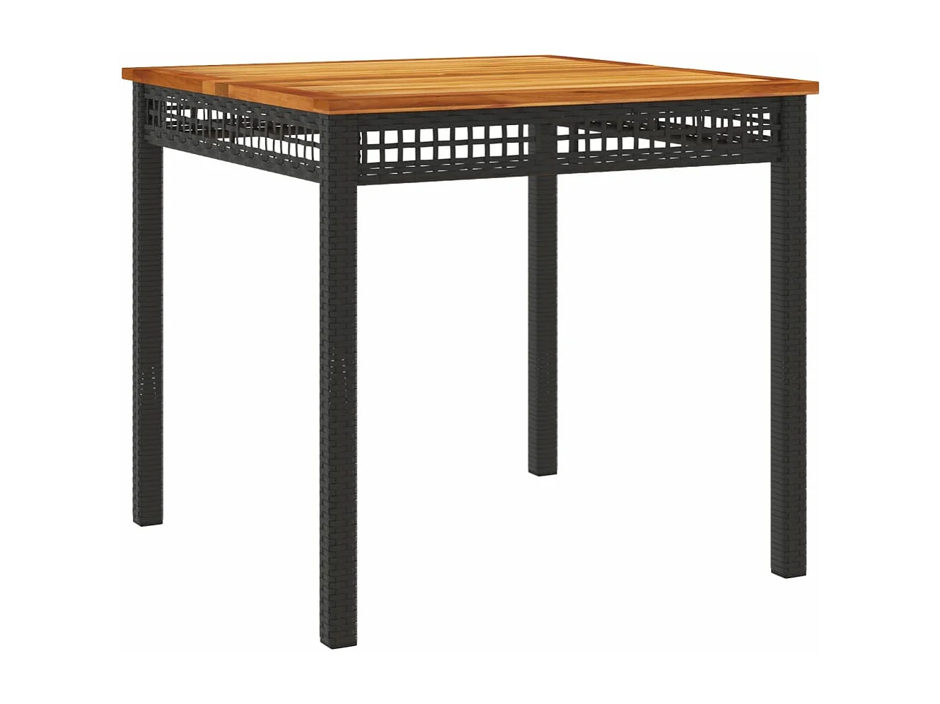 Ensemble à manger de jardin avec coussins 3 pcs Noir