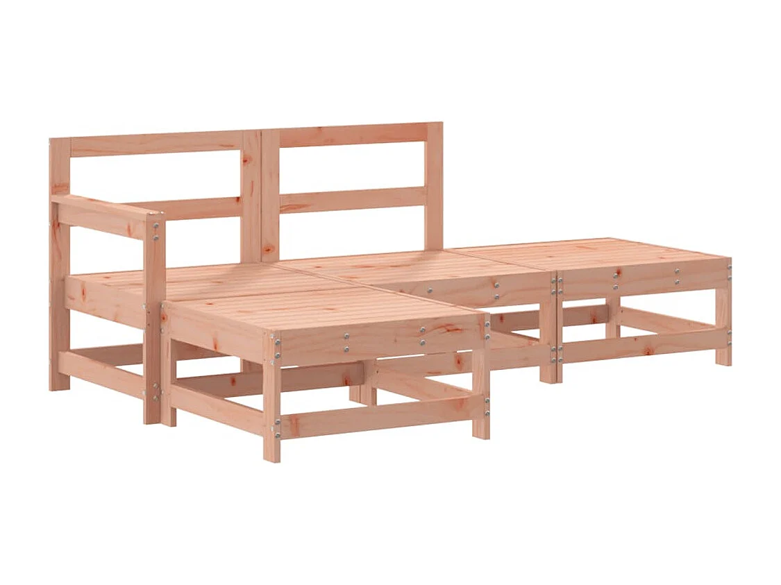 Salon de jardin 4 pcs bois massif douglas
