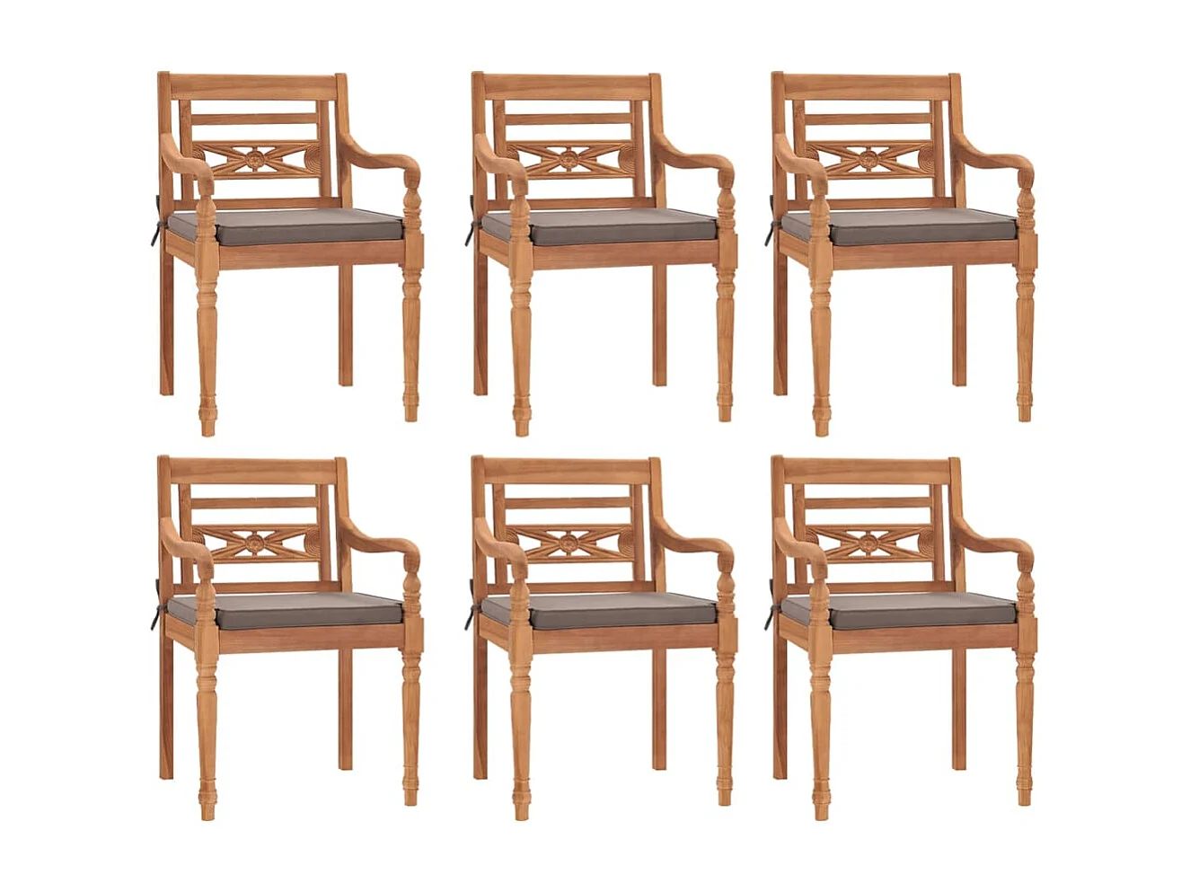 Ensemble à manger de jardin avec coussins gris foncé 7 pcs