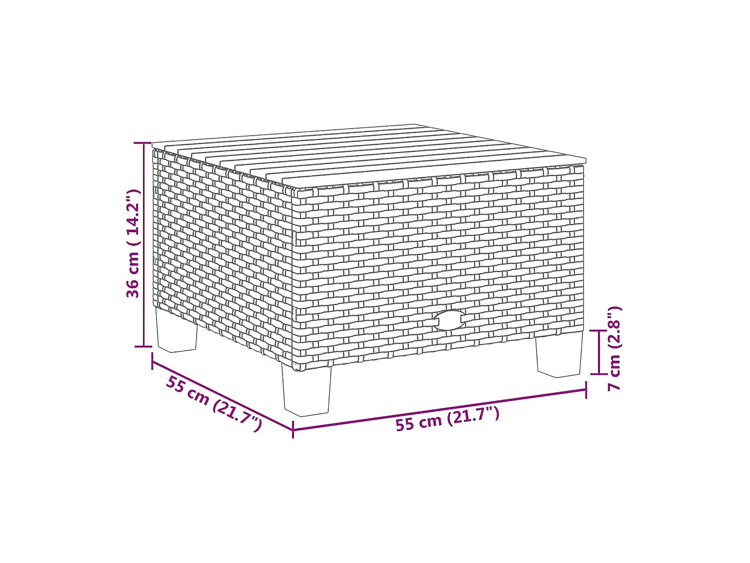 Salon de jardin 11 pcs avec coussins gris résine tressée