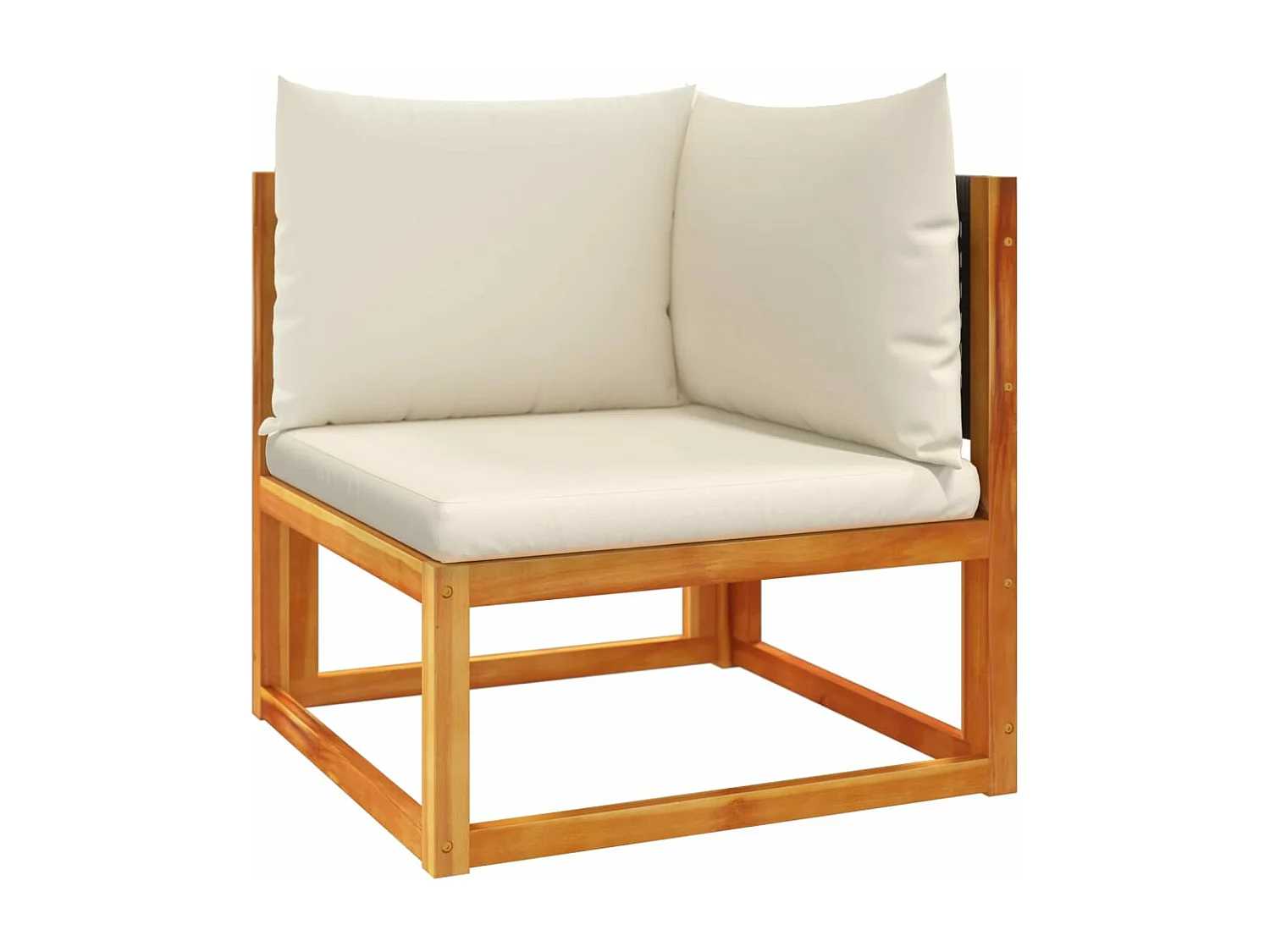 Salon de jardin avec coussins 6 pcs bois d'acacia solide