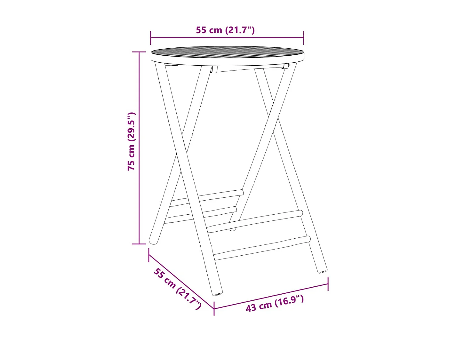 3 pcs conjunto de bistrô em bambu