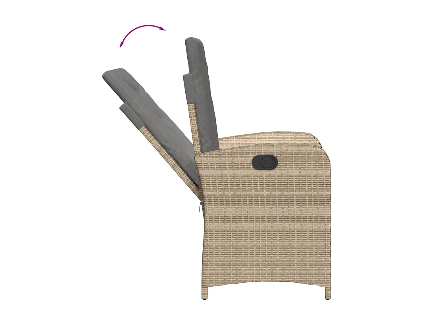 Ensemble à manger de jardin et coussins 3 pcs mélange beige