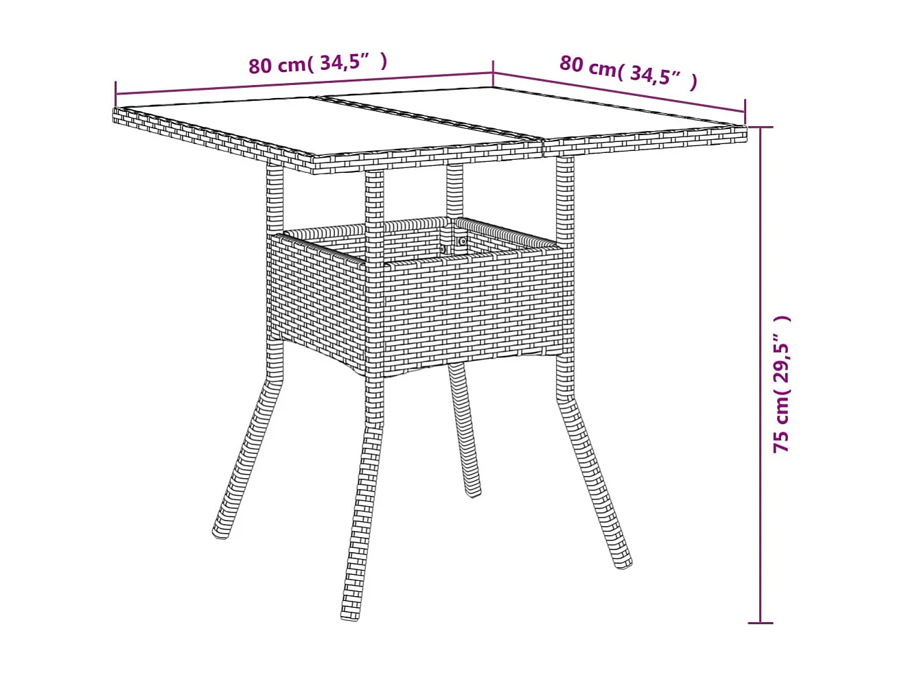 5-delige Tuinset met kussens poly rattan en acaciahout beige