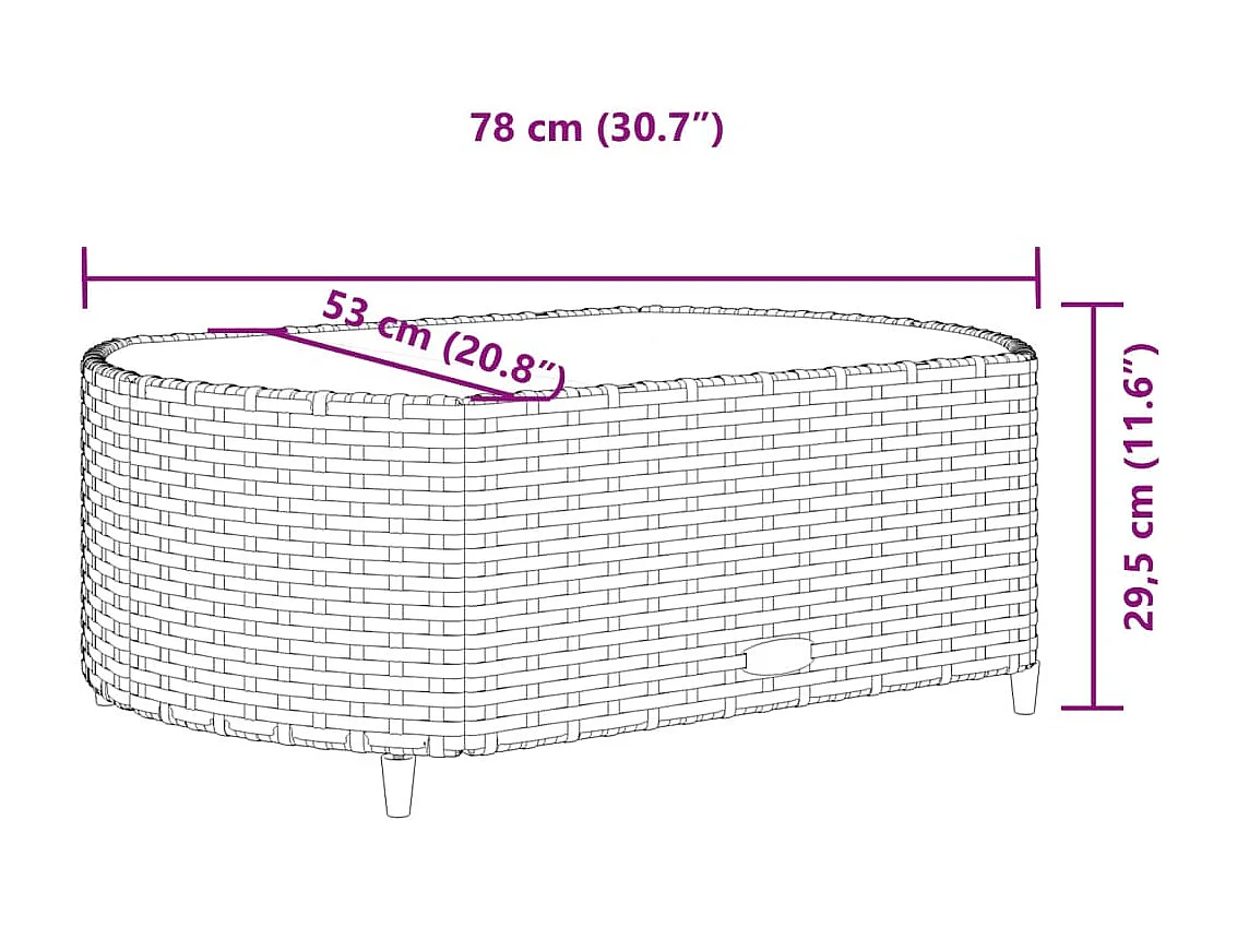 8-tlg. Garten-Sofagarnitur mit Kissen Grau Poly Rattan