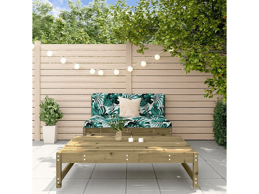 2-tlg. Garten-Lounge-Set Kiefernholz Imprägniert